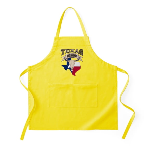 CafePress - Bull Skull Born Texas - Kitchen Apron with Pockets, Grilling Apron, Baking Apron