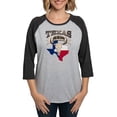 thumbnail image 1 of CafePress - Bull Skull Born Texas Long Sleeve T Shirt - Womens Baseball Tee, 1 of 4