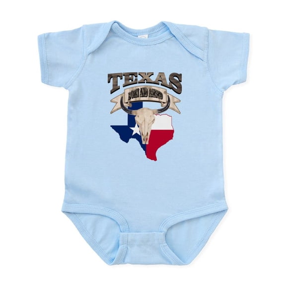 CafePress - Bull Skull Texas Pride Body Suit - Baby Light Bodysuit, Size Newborn - 24 Months