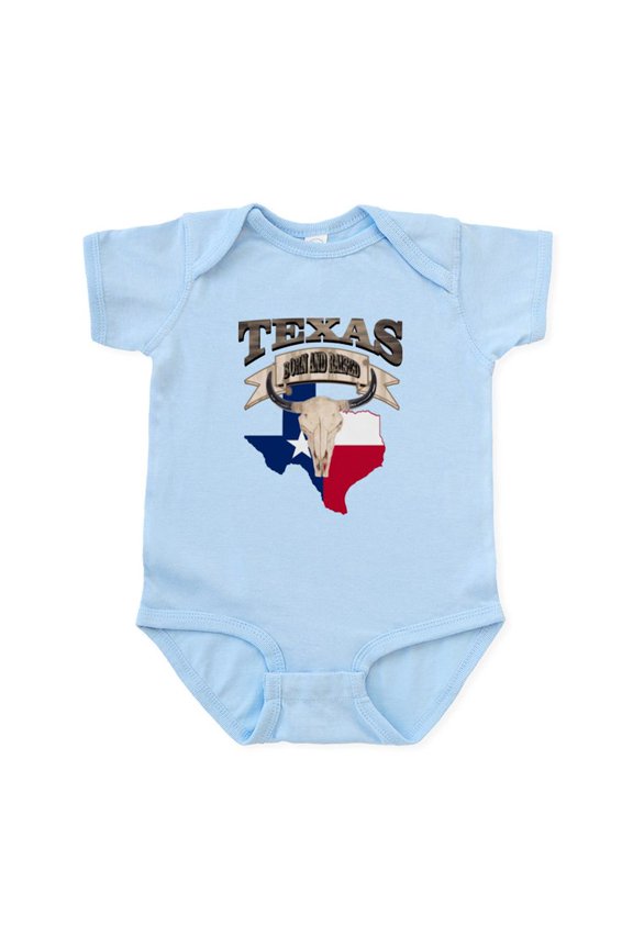 - Bull Skull Texas Pride Body Suit - Baby Light Bodysuit, Size Newborn - 24 Months