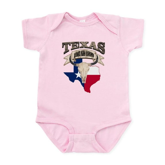 CafePress - Bull Skull Texas Pride Body Suit - Baby Light Bodysuit, Size Newborn - 24 Months
