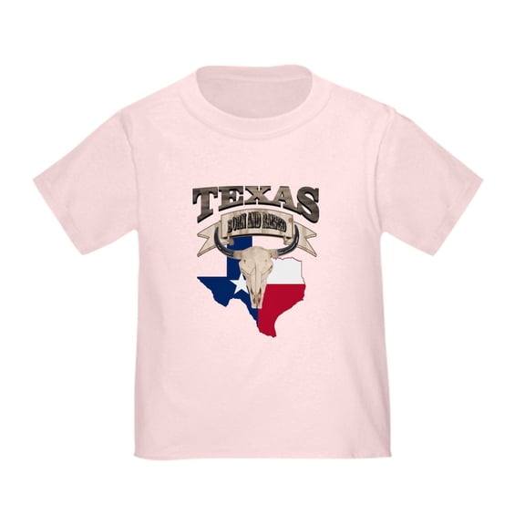 CafePress - Bull Skull Texas Pride T Shirt - Cute Toddler T-Shirt, 100% Cotton