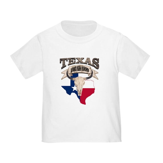 CafePress - Bull Skull Texas Pride T Shirt - Cute Toddler T-Shirt, 100% Cotton