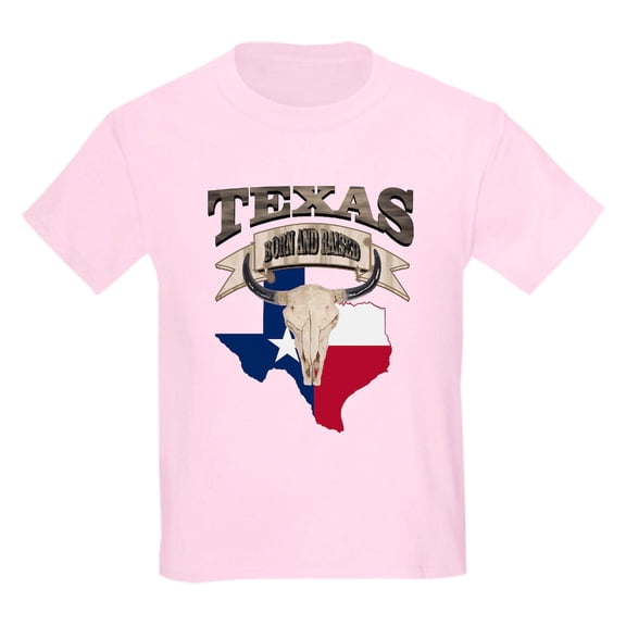 CafePress - Bull Skull Texas Pride T Shirt - Light T-Shirt Kids XS-XL