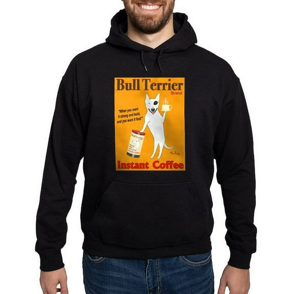 CafePress - Bull Terrier Coffee Hoodie (Dark) - Pullover Hoodie, Classic, Comfortable Hooded Sweatshirt