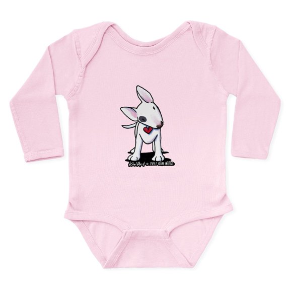 CafePress - Bull Terrier Spot Long Sleeve Infant Bodysuit - Long Sleeve Cotton Baby Bodysuit