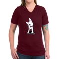 thumbnail image 1 of CafePress - Bull Terrier Spot Women's V Neck Dark T Shirt - Women's V-Neck Dark T-Shirt, 1 of 1