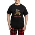 thumbnail image 1 of CafePress - Bulldog Christmas Men's Dark Pajamas - Men's Dark Loose Fit Cotton Pajama Set, 1 of 7