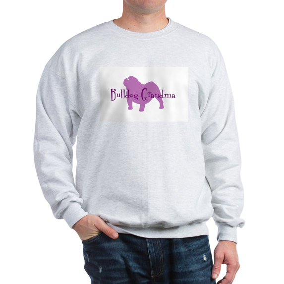 CafePress - Bulldog Grandma Sweatshirt - Crew Neck Sweatshirt