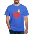 thumbnail image 1 of CafePress - Bulldog Heart Dark T Shirt - Men's Classic Graphic Cotton T-Shirt, 1 of 4