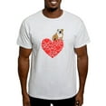 thumbnail image 1 of CafePress - Bulldog Heart Light T Shirt - Men's Classic Graphic T-Shirt, 1 of 4