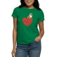 thumbnail image 1 of CafePress - Bulldog Heart Women's Classic T Shirt - Women's Traditional Fit Dark T-Shirt, 1 of 4