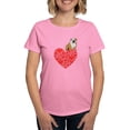 thumbnail image 1 of CafePress - Bulldog Heart Women's Classic T Shirt - Women's Traditional Fit Dark T-Shirt, 1 of 4