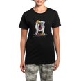 thumbnail image 1 of CafePress - Bulldog Love Shoes Women's Dark Pajamas - Women's Short Sleeve Print T-Shirt and Pants Dark Cotton Pajama Set, 1 of 7