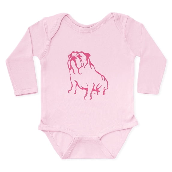 CafePress - Bulldog TM Logo Body Suit - Long Sleeve Cotton Baby Bodysuit