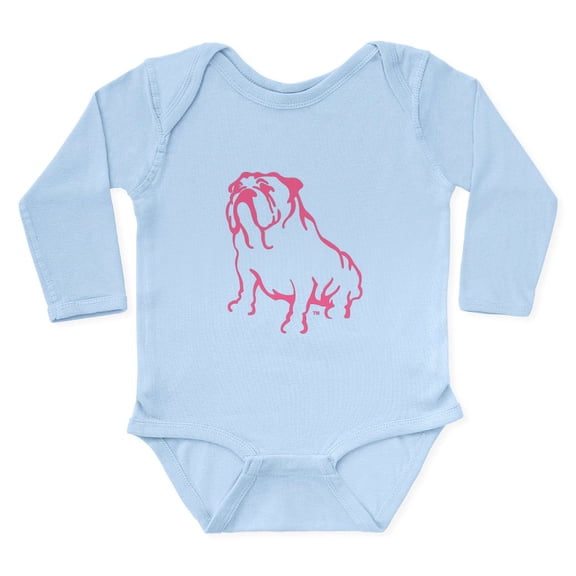 CafePress - Bulldog TM Logo Body Suit - Long Sleeve Cotton Baby Bodysuit