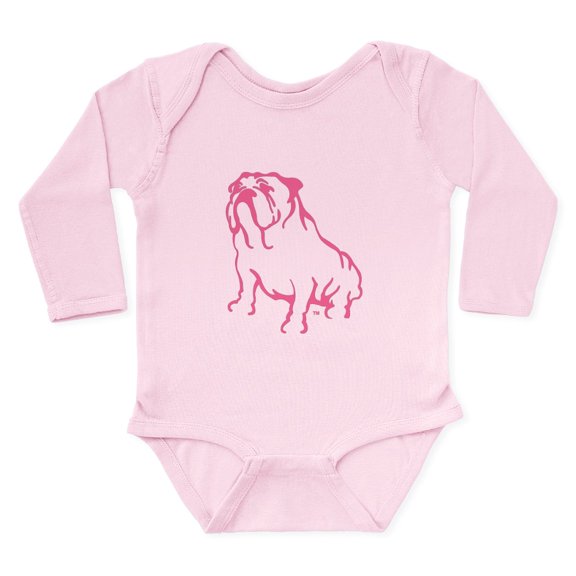 CafePress - Bulldog TM Logo Body Suit - Long Sleeve Cotton Baby Bodysuit