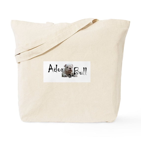 CafePress - Bulldog Tote Bag - Unisex Canvas Tote Bag, Beige, 1-Piece