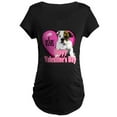 thumbnail image 1 of CafePress - Bulldog Valentines Maternity Dark T Shirt - Maternity Dark T-Shirt, 1 of 3