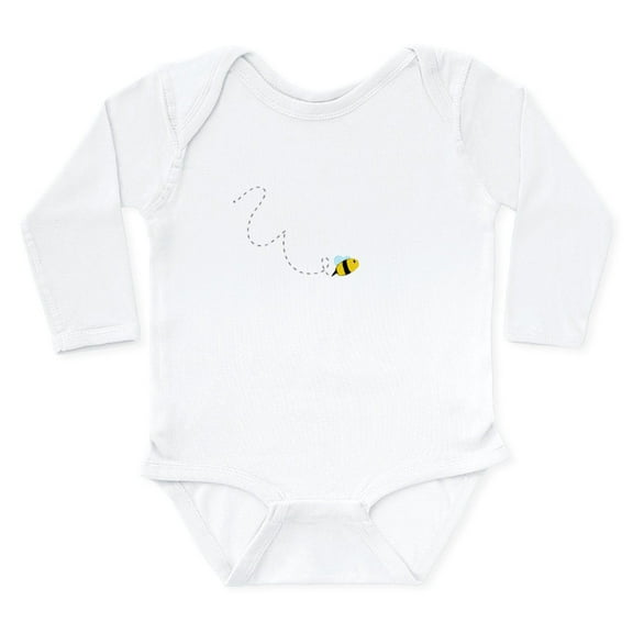 CafePress - Bumble Bee Body Suit - Long Sleeve Cotton Baby Bodysuit