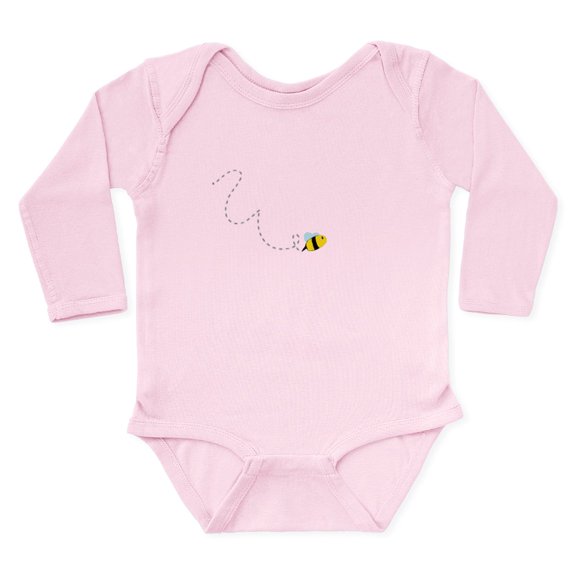 CafePress - Bumble Bee Body Suit - Long Sleeve Cotton Baby Bodysuit
