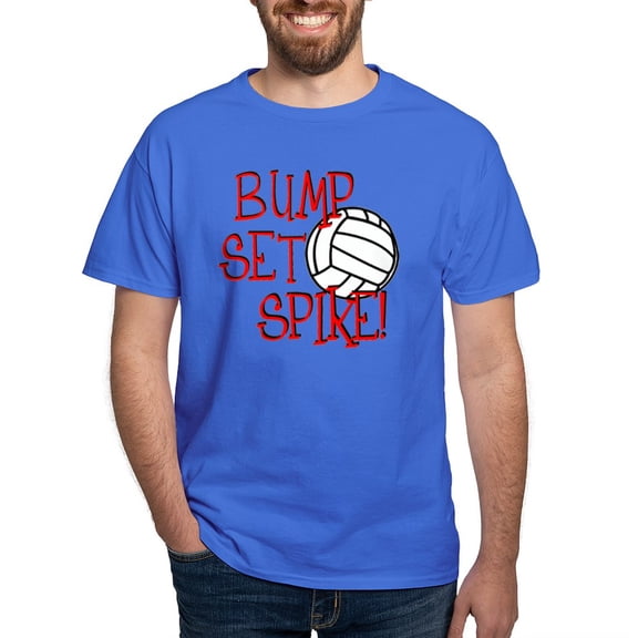 CafePress - Bump, Set, Spike Dark T Shirt - Men's Classic Graphic Cotton T-Shirt