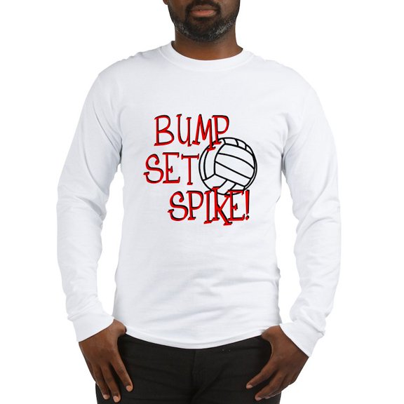 CafePress - Bump, Set, Spike Long Sleeve T Shirt - Unisex Cotton Long Sleeve T-Shirt