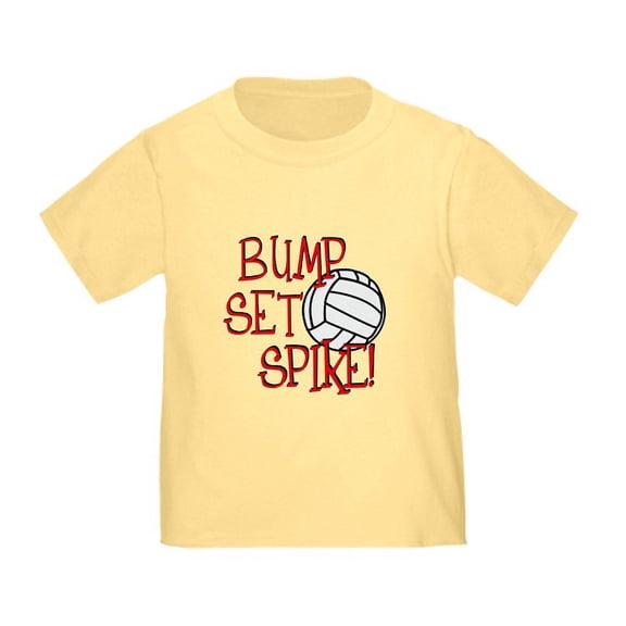 CafePress - Bump, Set, Spike T Shirt - Cute Toddler T-Shirt, 100% Cotton