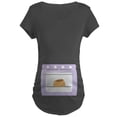 thumbnail image 1 of CafePress - Bun In The Oven Pregnancy Maternity Dark T Shirt - Maternity Dark T-Shirt, 1 of 3