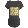 thumbnail image 1 of CafePress - Bunnies And Rabbit Food On Yello Maternity T Shirt - Maternity Dark T-Shirt, 1 of 3