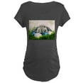 thumbnail image 1 of CafePress - Bunny And Eggs Maternity T Shirt - Maternity Dark T-Shirt, 1 of 3