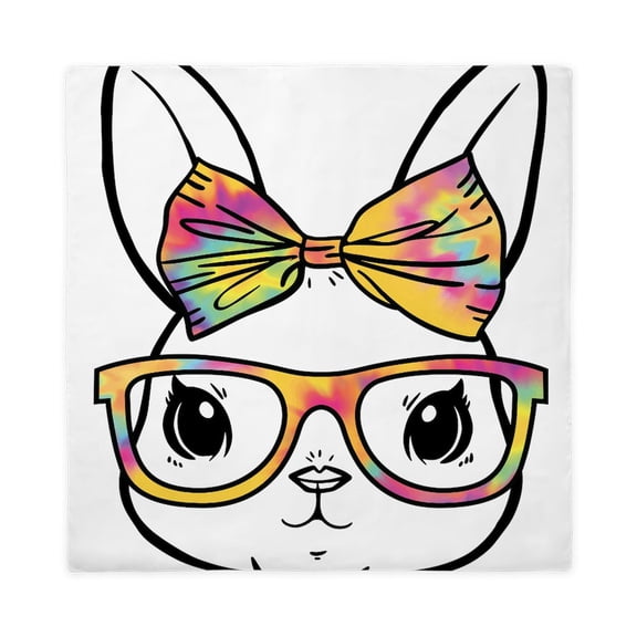 CafePress - Bunny Cute - Queen Duvet
