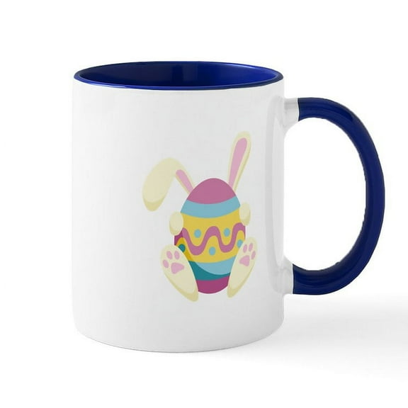 CafePress - Bunny Egg Mugs - 11 oz Ceramic Mug - Novelty Coffee Tea Cup