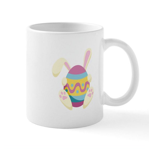 CafePress - Bunny Egg Mugs - 11 oz Ceramic Mug - Novelty Coffee Tea Cup