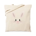 thumbnail image 1 of CafePress - Bunny Face Tote Bag - Unisex Canvas Tote Bag, Beige, 1-Piece, 1 of 6