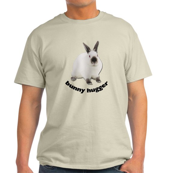 CafePress - Bunny Hugger Light T Shirt - Men's Classic Graphic T-Shirt