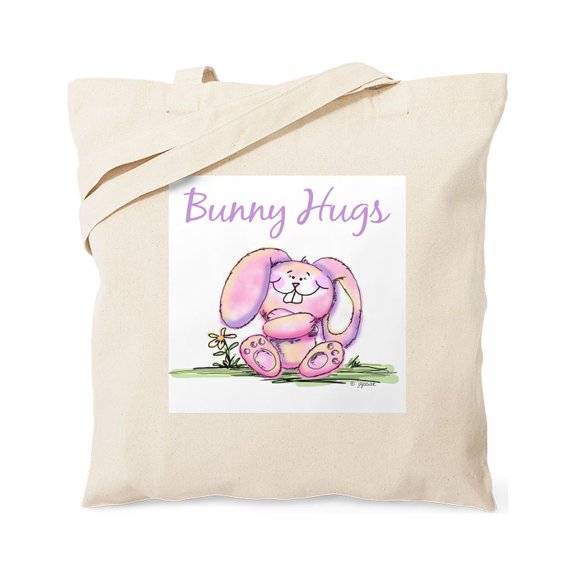CafePress - Bunny Hugs Tote Bag - Unisex Canvas Tote Bag, Beige, 1-Piece