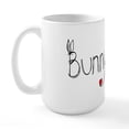thumbnail image 1 of CafePress - Bunny Love Large Mug - 15 oz Ceramic Large White Novelty Mug, 1 of 6