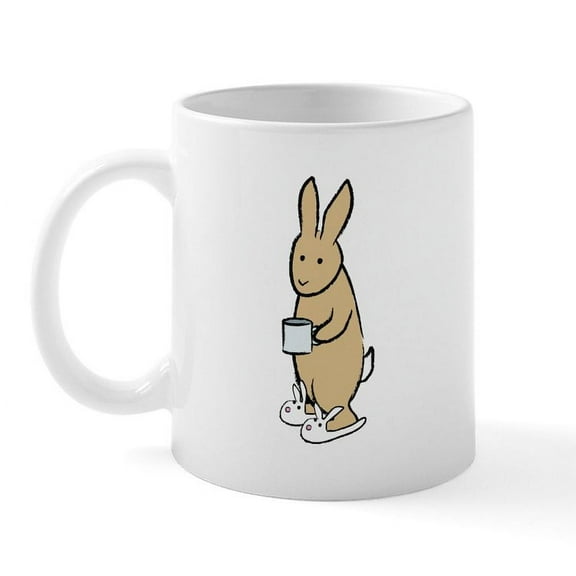 CafePress - Bunny Mug - 11 oz Ceramic Mug - Novelty Coffee Tea Cup