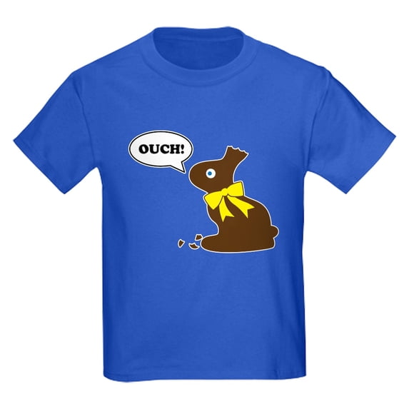 CafePress - Bunny Ouch Kids Dark T Shirt - Dark T-Shirt Kids XS-XL