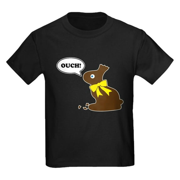 CafePress - Bunny Ouch Kids Dark T Shirt - Dark T-Shirt Kids XS-XL