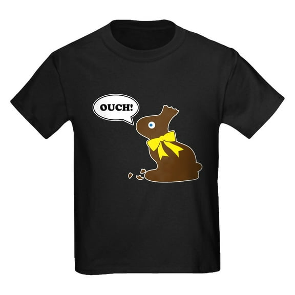 CafePress - Bunny Ouch Kids Dark T Shirt - Dark T-Shirt Kids XS-XL