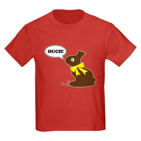 CafePress - Bunny Ouch Kids Dark T Shirt - Dark T-Shirt Kids XS-XL