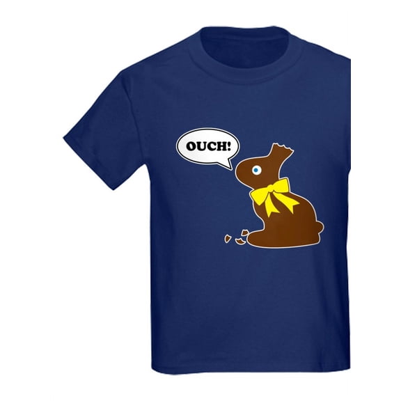 CafePress - Bunny Ouch Kids Dark T Shirt - Kids Dark T-Shirt