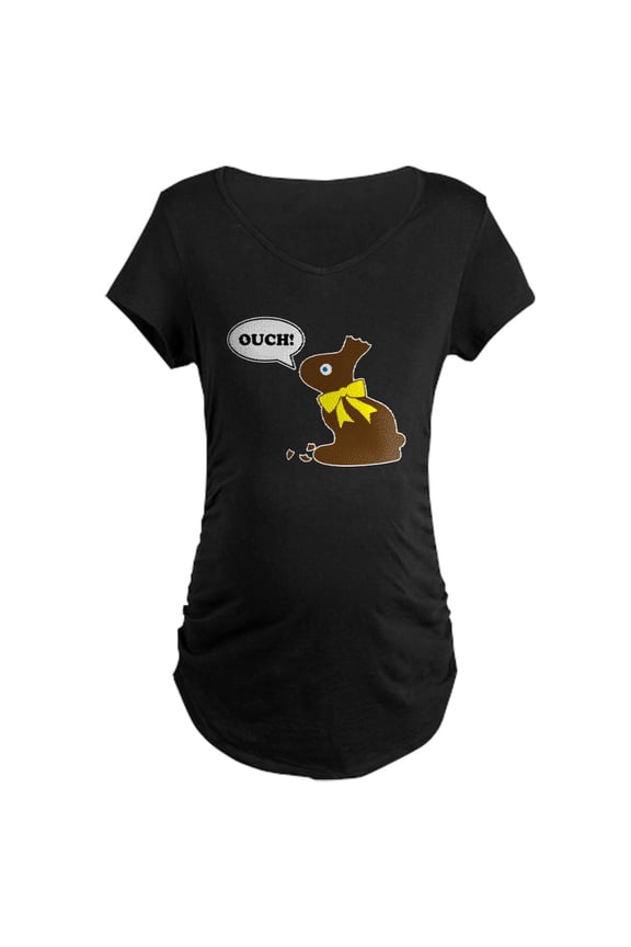 - Bunny Ouch Maternity Dark T Shirt - Maternity Dark T-Shirt