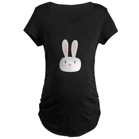 CafePress - Bunny Rabbit Maternity T Shirt - Maternity Dark T-Shirt