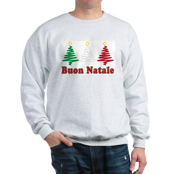 CafePress - Buon Natale Sweatshirt - Crew Neck Sweatshirt