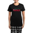 thumbnail image 1 of CafePress - Buon Natale Women's Dark Pajamas - Women's Short Sleeve Print T-Shirt and Pants Dark Cotton Pajama Set, 1 of 7
