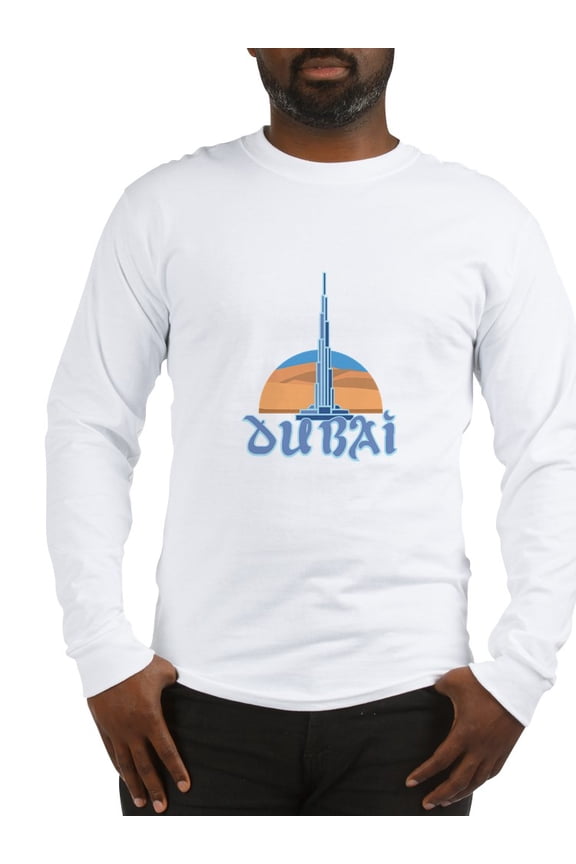 - Burj Khalifa Dubai Long Sleeve T Shirt - Unisex Cotton Long Sleeve T-Shirt