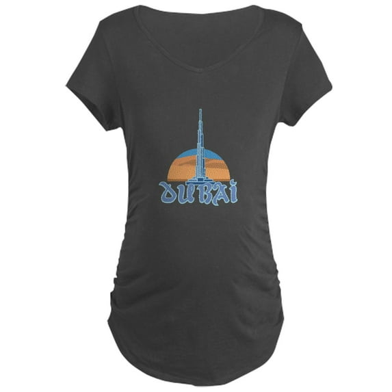 CafePress - Burj Khalifa Dubai Maternity T Shirt - Maternity Dark T-Shirt